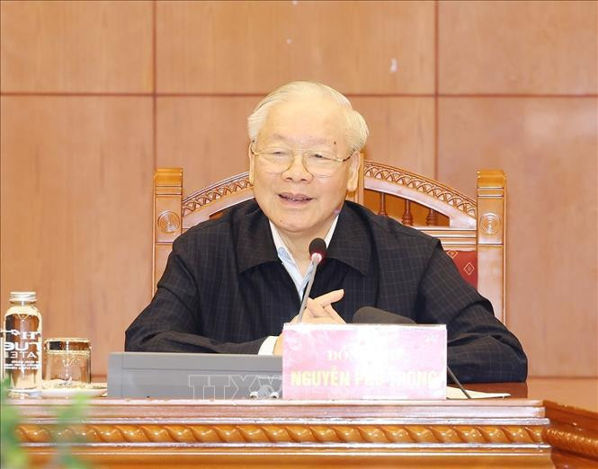 El secretario general del Partido Comunista de Vietnam, Nguyen Phu Trong. (Fuente:VNA)