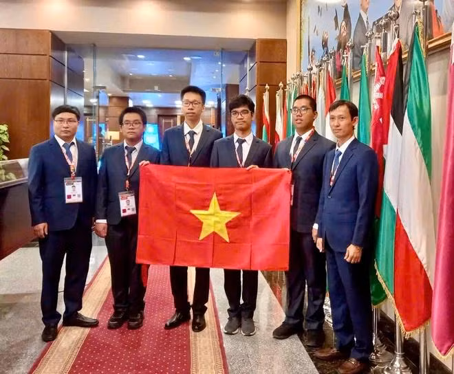 Los miembros del equipo vietnamita. (Foto: Vietnam+)