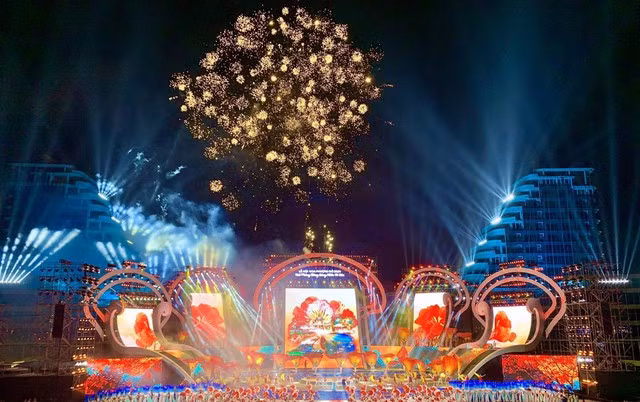 Una de las actuaciones artísticas en el evento. (Fuente:baohaiphong.vn)