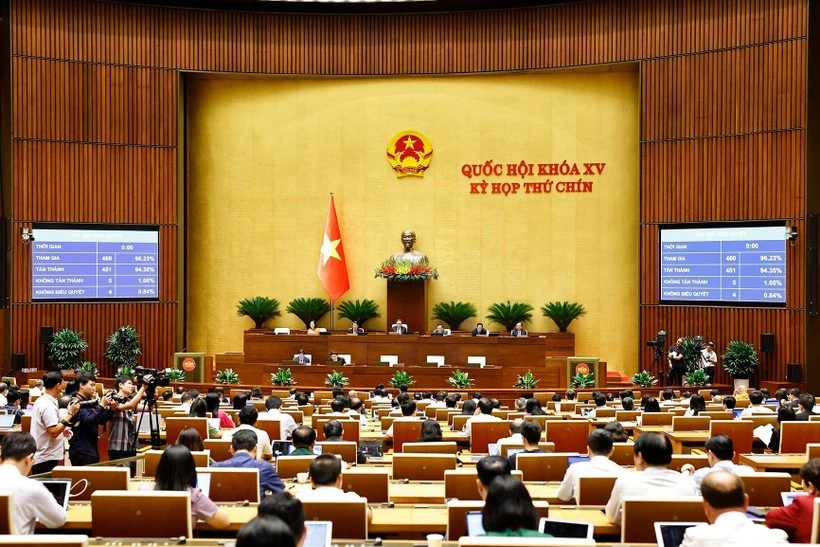 La Asamblea Nacional vota a favor de la Ley de Maestros. (Foto: VNA)