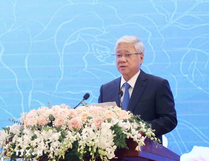 El miembro del Buró Político y presidente del Comité Central del Frente de la Patria de Vietnam (FPV), Do Van Chien. (Foto: VNA)