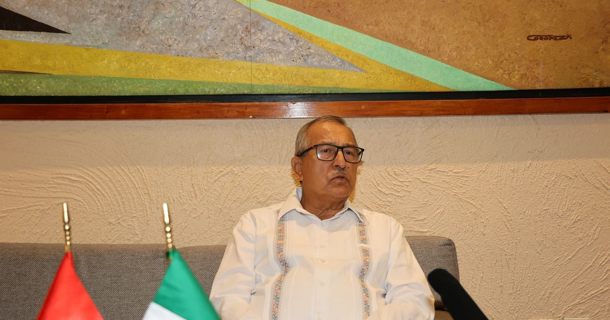 Pedro Vázquez, presidente de la Comisión de Relaciones Exteriores de la Cámara de Diputados de México, en la entrevista. (Foto: VNA)
