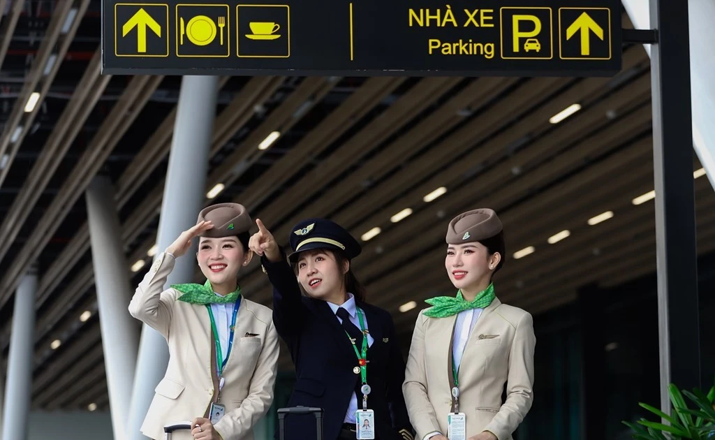 Trabajadores de Bamboo Airways. (Fuente: VNA)
