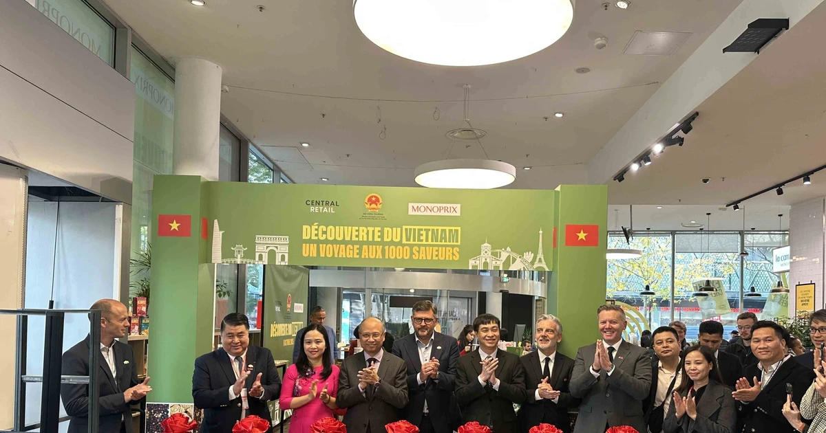 Inauguración de la Semana de Productos Vietnamitas en Francia 2025. (Foto: VNA)