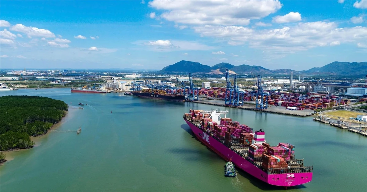 El Puerto Internacional Tan Cang- Cai Mep (Ba Ria - Vung Tau). (Foto: VNA)