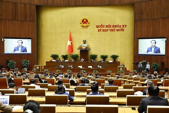 El ministro de Agricultura y Medio Ambiente, Tran Duc Thang, interviene en la cita (Foto: VNA)