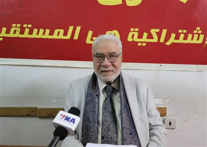 El secretario general del Partido Comunista de Egipto, Salah Adly Abdelhafiz. (Foto: VNA)