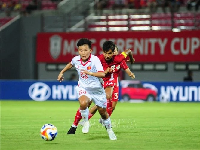 En el partido. (Foto: VNA)