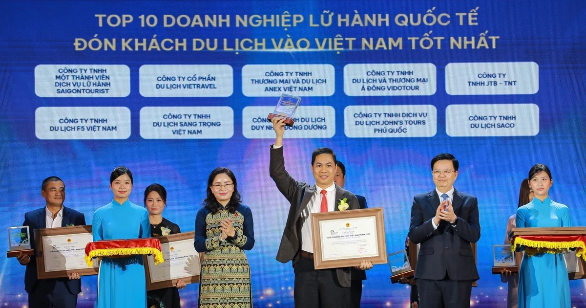 Honran a 10 mejores empresas de viaje internacional que traen turistas a Vietnam. (Fuente: VNA) 