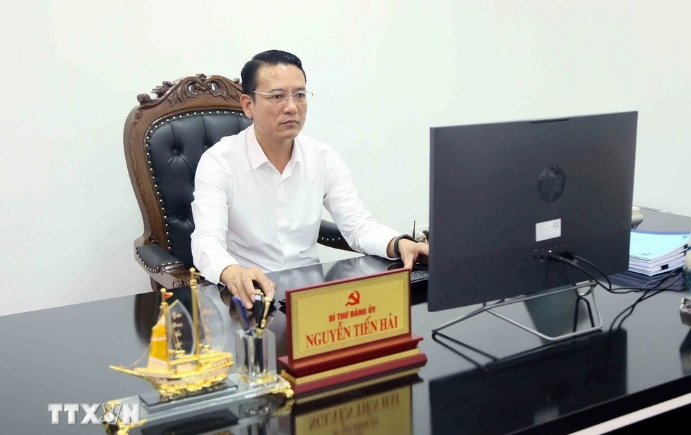 Nguyen Tien Hai, secretario del Comité del Partido de la comuna de Song Ma, provincia de Son La. (Foto: VNA)