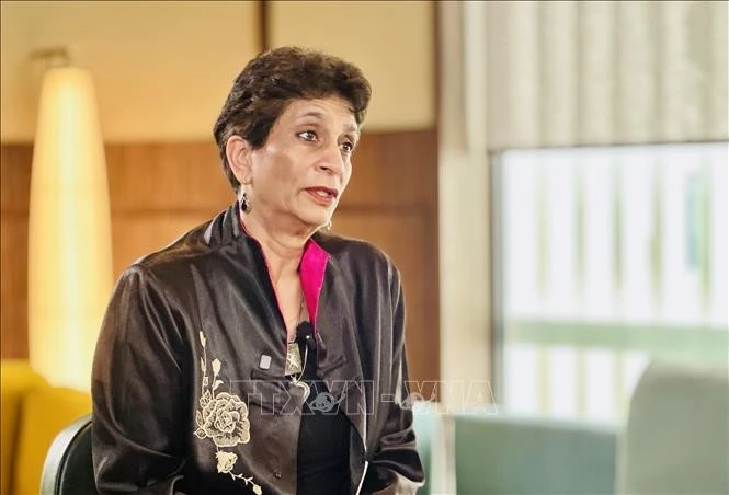 Kanni Wignaraja, asistente del secretario general de la ONU y directora regional para Asia-Pacífico del Programa de la ONU para el Desarrollo. (Foto: VNA)
