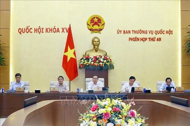 El presidente de la Asamblea Nacional, Tran Thanh Man, habla en el evento (Fuente: VNA) 