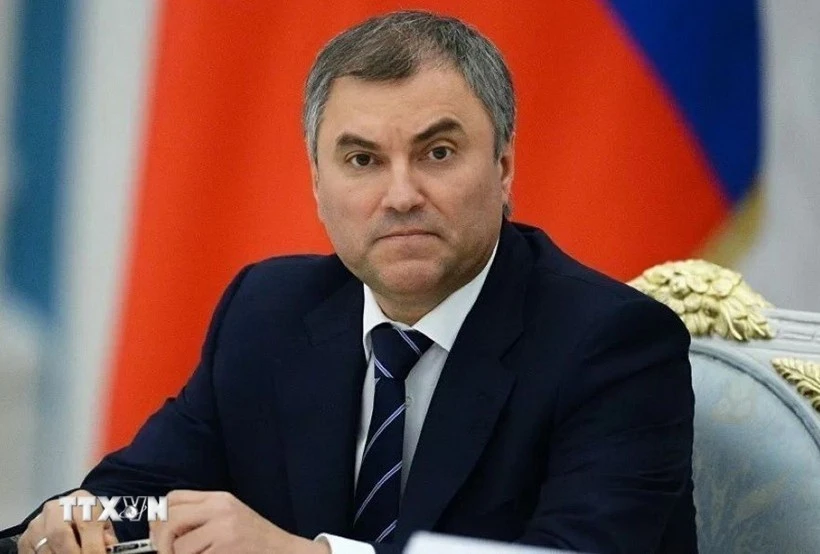 El presidente de la Duma Estatal de Rusia, Vyacheslav Volodin. (Foto: VNA)