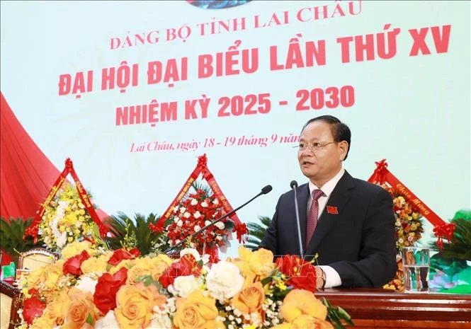 Le Minh Ngan, nuevo secretario del Comité del Partido Comunista de Vietnam en la provincia de Lai Chau. (Foto: VNA)