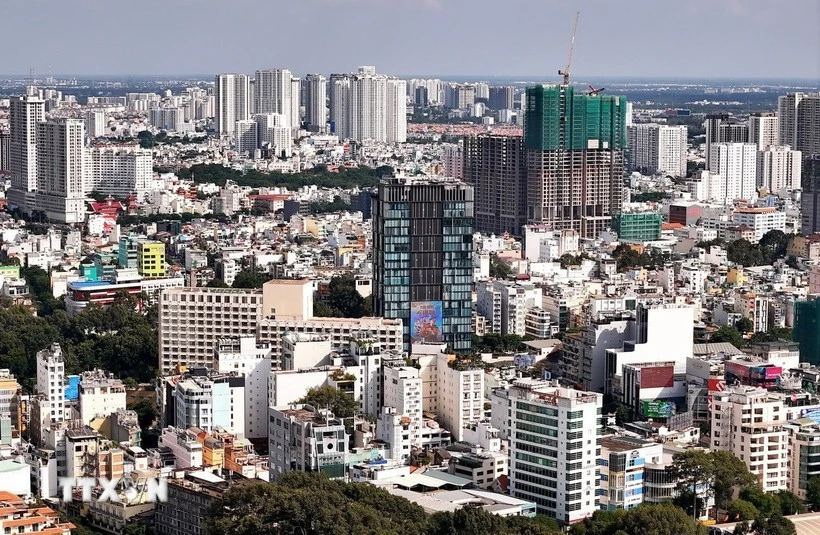 Zona céntrica de Ciudad Ho Chi Minh. (Foto: VNA)