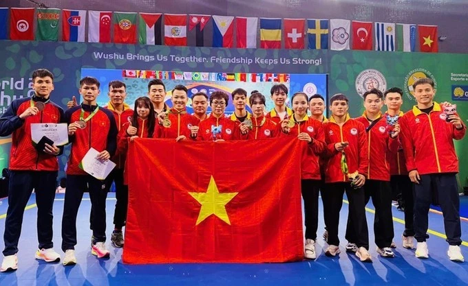 Equipo vietnamita de Wushu cierra Mundial con dos medallas de oro.