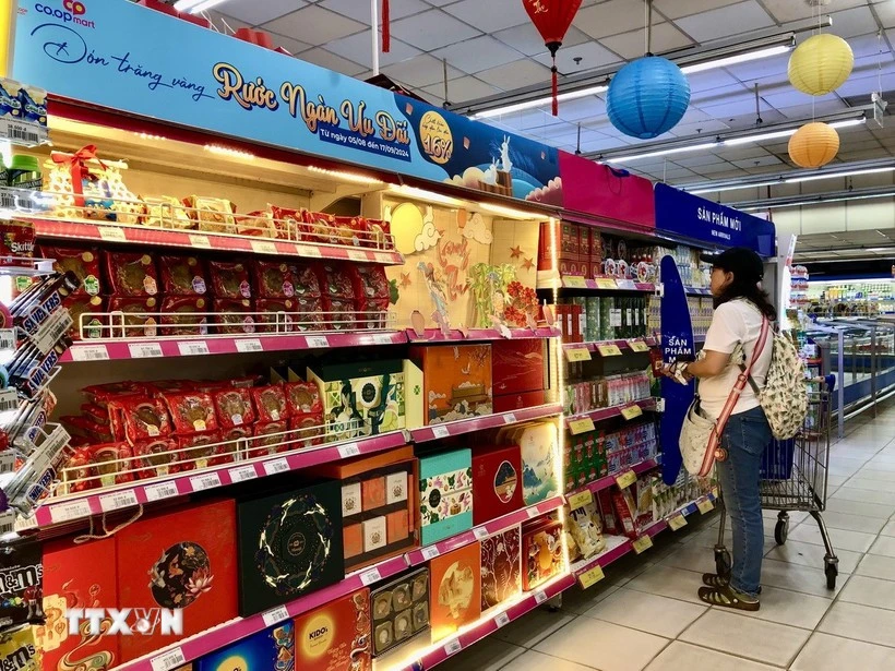 En el supermercado de Co.op Nguyen Dinh Chieu, en Ciudad Ho Chi Minh. (Foto: VNA)