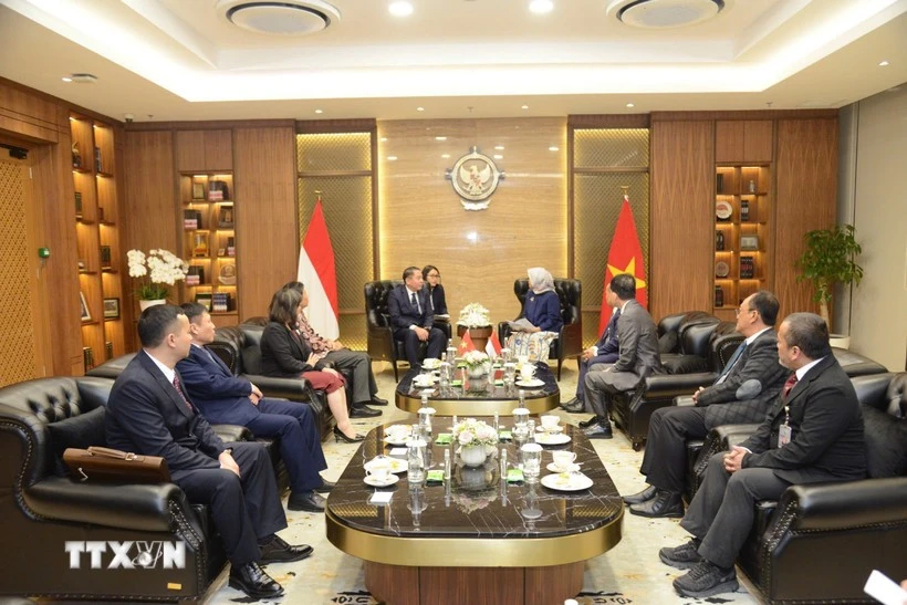 Panorama de la reunión. (Fuente: VNA)