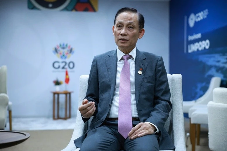 El secretario del Comité Central del Partido Comunista de Vietnam y ministro de Relaciones Exteriores, Le Hoai Trung. (Foto: VNA)