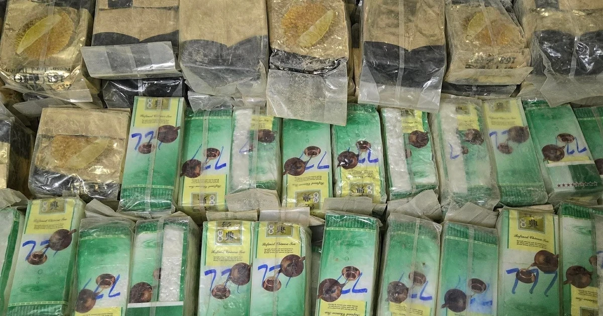 Cantidad de drogas incautadas. (Foto: bocongan.gov.vn)