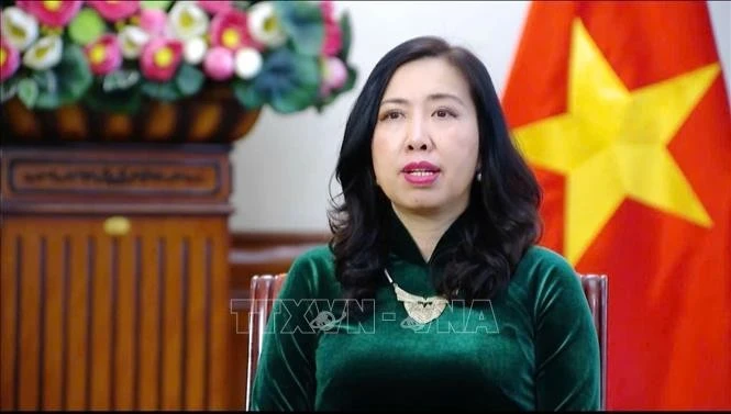 La viceministra de Relaciones Exteriores de Vietnam, Le Thi Thu Hang. (Foto: VNA)