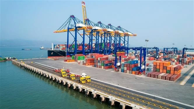 Una parte del puerto de Hai Phong. (Foto: VNA)
