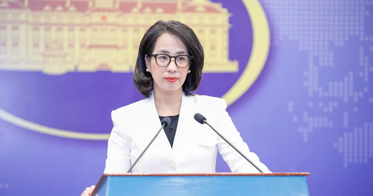 La portavoz del Ministerio de Relaciones Exteriores de Vietnam, Pham Thu Hang (Fuente: VNA) 