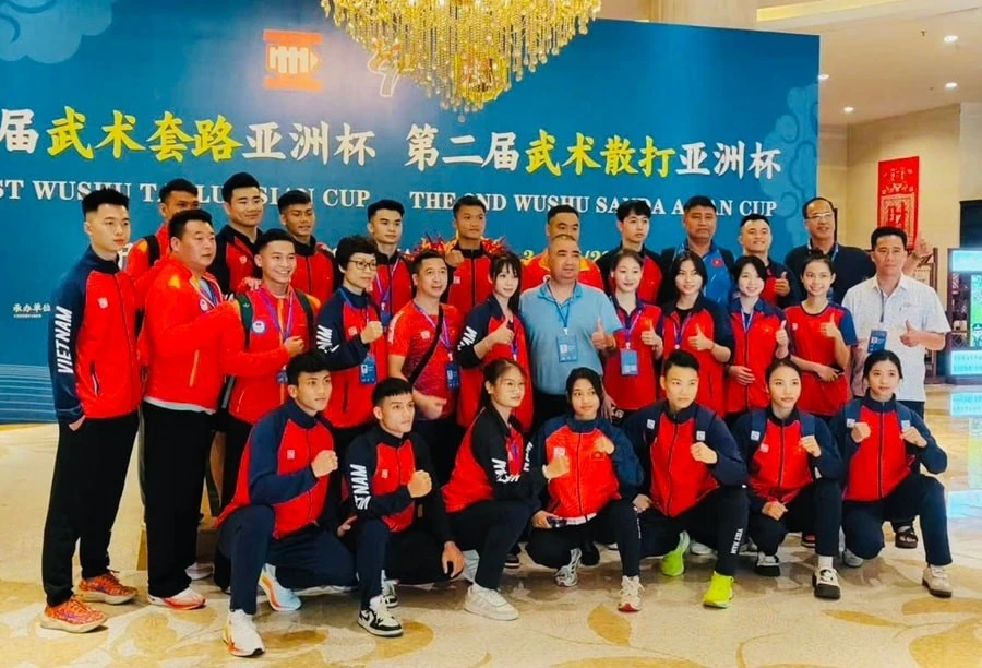 Vietnam brilla en la Copa Asiática 2025 de Wushu. (Fotografía: VNA)