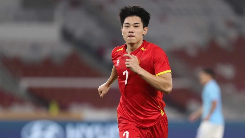Dinh Bac, autor del gol decisivo para la victoria de la selección vietnamita. (Foto: VNA)