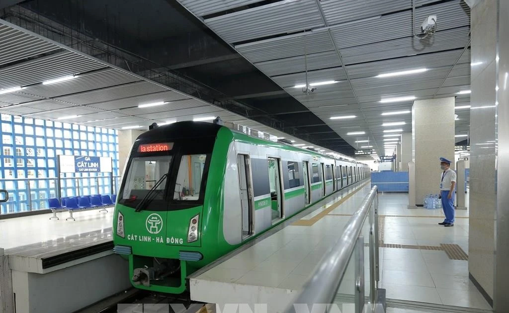 Una parte de la línea Cat Linh - Ha Dong. (Foto: VNA)