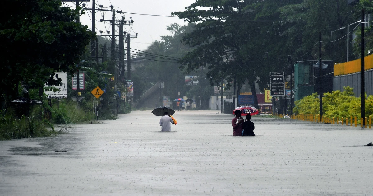 El ciclón Ditwah en Sri Lanka provoca inundaciones. (Foto: VNA)