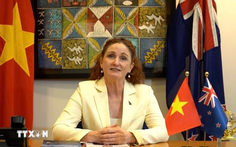 La embajadora de Nueva Zelanda en Vietnam, Caroline Beresford. (Fuente: VNA) 