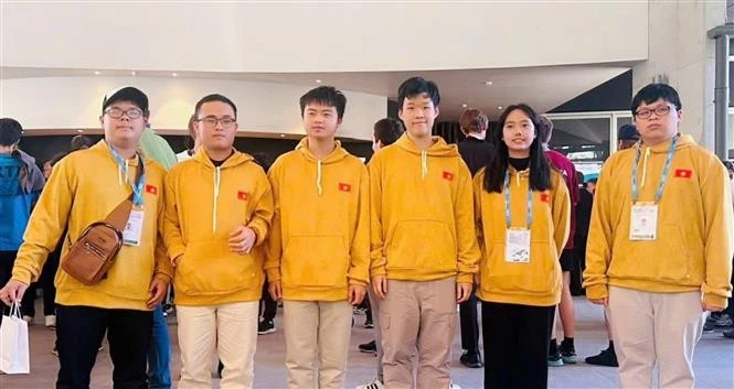 Miembros del equipo vietnamita. (Foto: VNA)