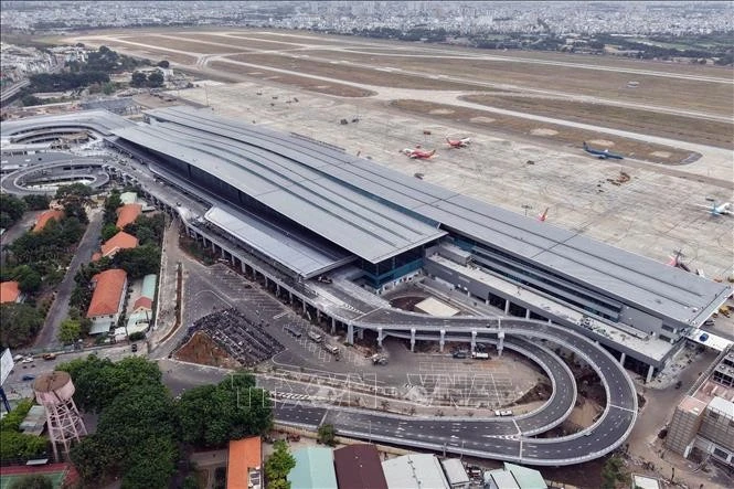 Vista de la terminal de pasajeros T3 del Aeropuerto Internacional Tan Son Nhat. (Foto: VNA) 