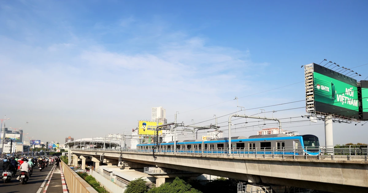 Línea 1 del Metro (Ben Thanh–Suoi Tien) (Foto: VNA)