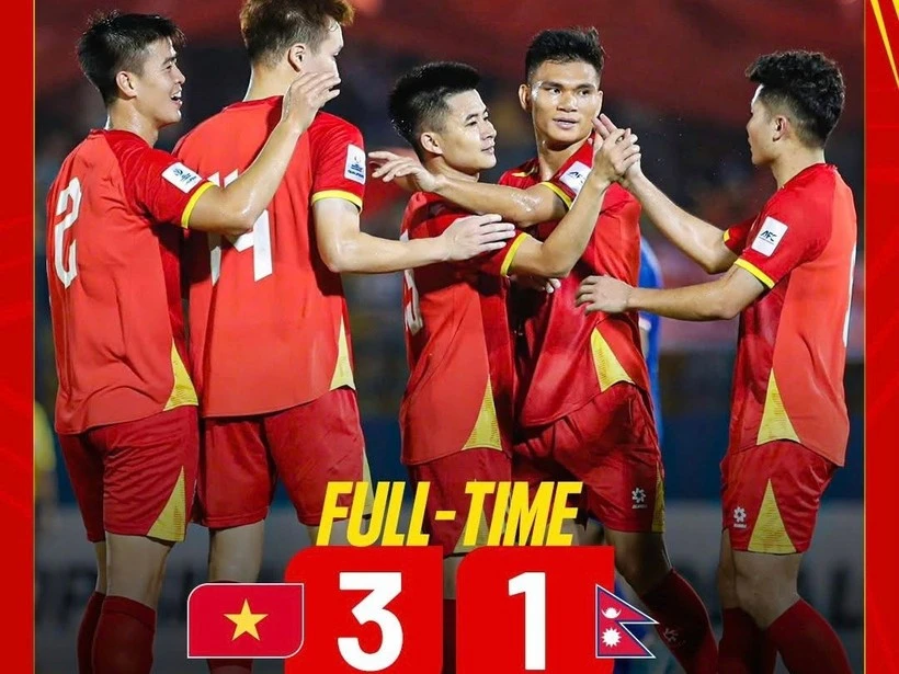 Vietnam gana 3-1 a Nepal en clasificación para Copa Asiática 2027 (Foto: VFF)