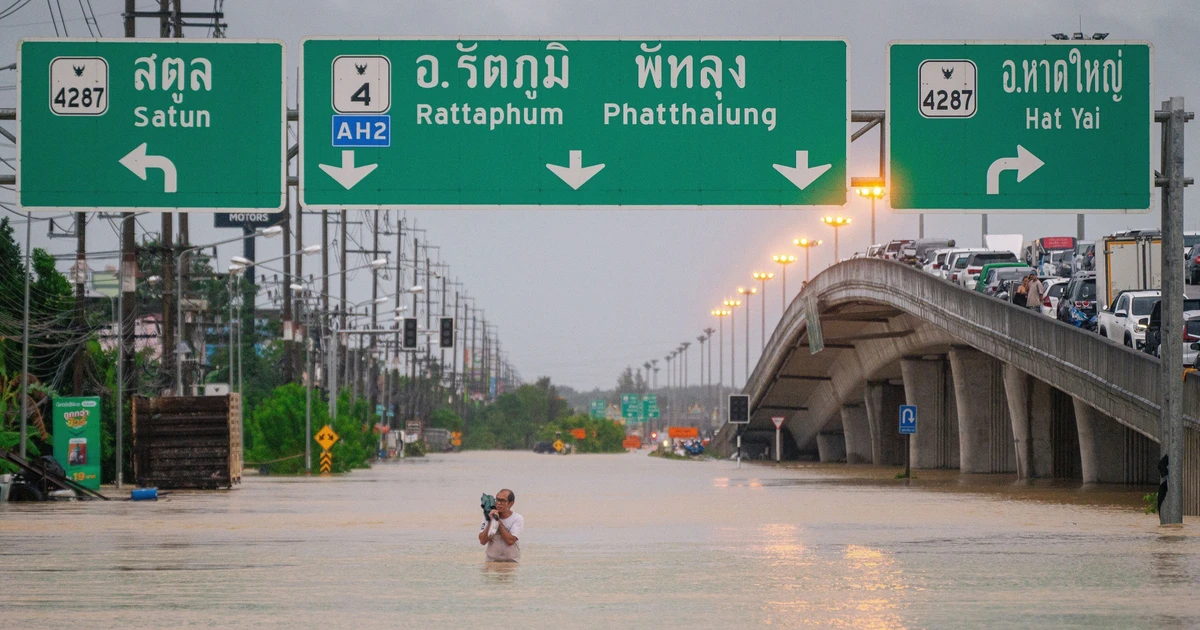 Inundaciones en Tailandia. (Foto: Xinhua)
