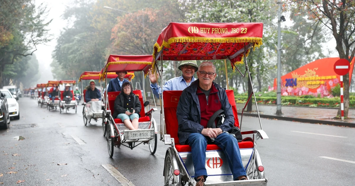 Hanói recibe más de 33,7 millones de visitantes en 2025 (Foto: VNA)
