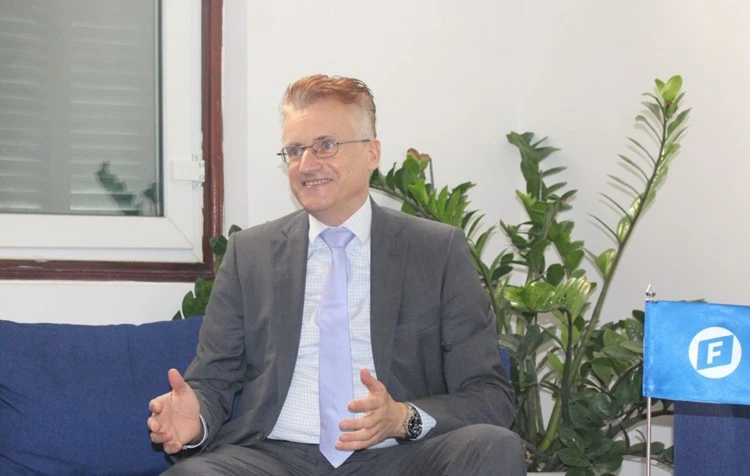 Andreas Stoffers, director nacional del Instituto Friedrich Naumann for Freedom en Vietnam (Foto: baoquocte.vn)
