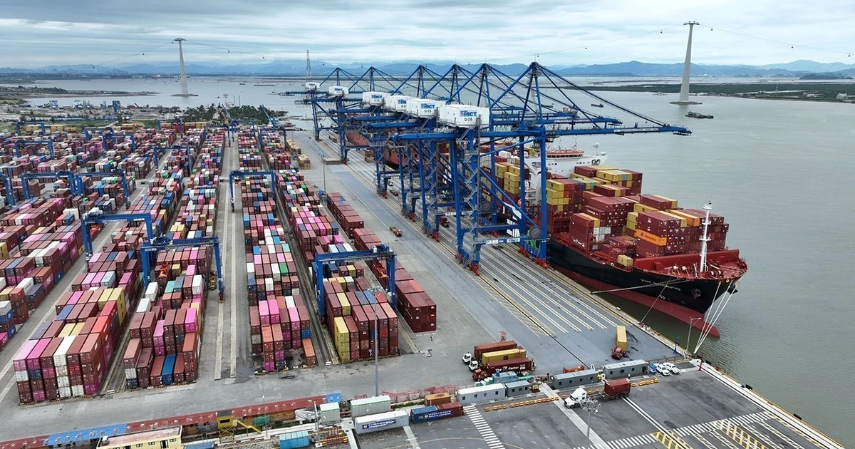 El puerto marítimo Lach Huyen en la ciudad de Hai Phong (Foto: VNA)