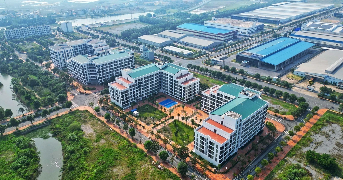 Proyecto de vivienda para trabajadores en el Parque Industrial Dong Van 4, provincia de Ha Nam (Foto: VNA) 