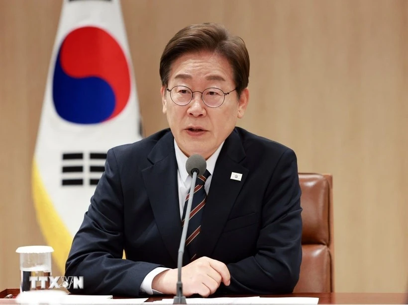 El presidente de Corea del Sur, Lee Jae Myung. (Foto: VNA)