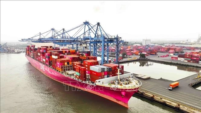Una parte del puerto de Cai Mep en Vietnam. (Foto: VNA)