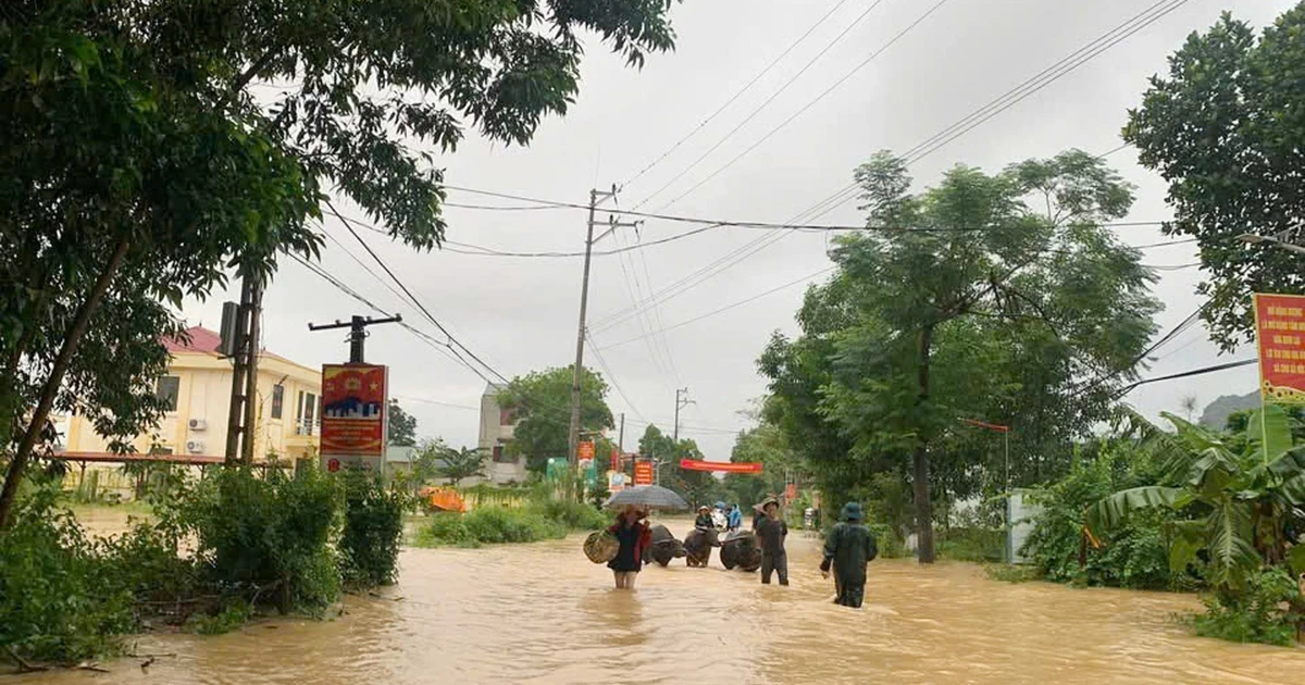 Una parte de la comuna de Van Nham en la provincia de Lang Son tras lluvias intensas. (Foto: VNA)