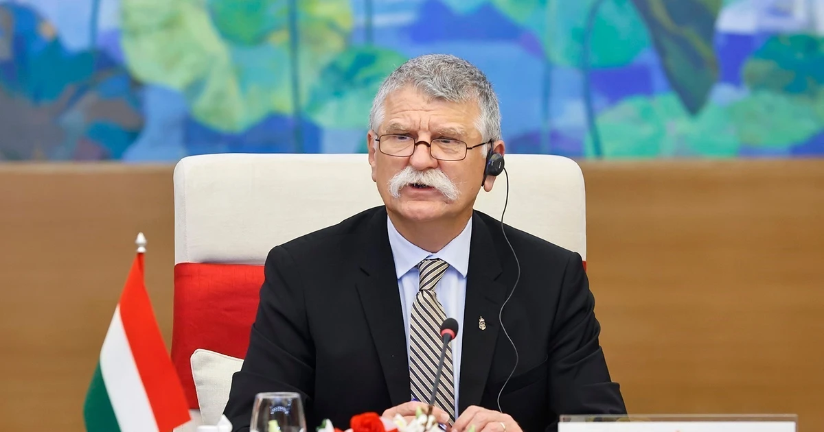 El presidente de la Asamblea Nacional de Hungría, Kover Laszlo (Fuente: VNA) 