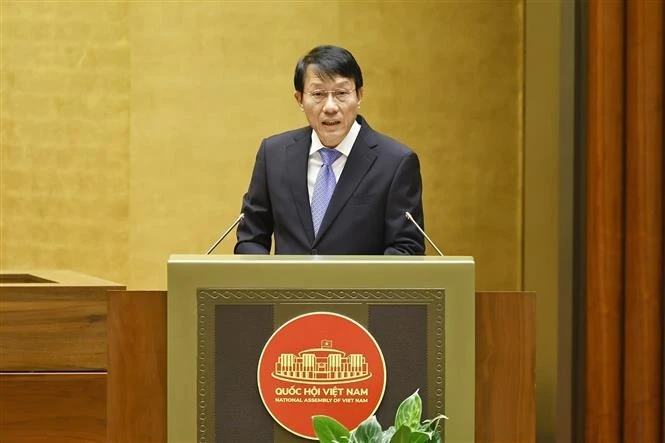 El ministro de Seguridad Pública, Luong Tam Quang, habla en el evento (Foto: VNA)