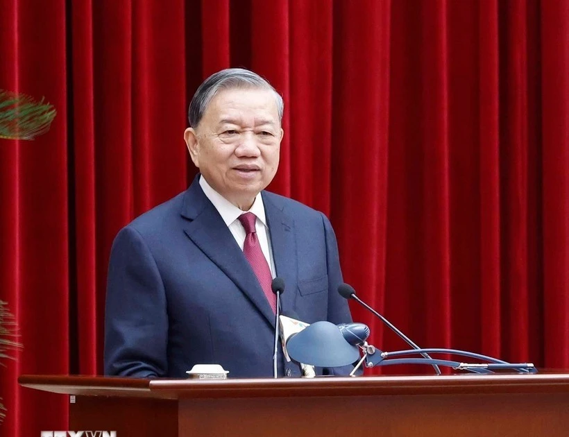 El secretario general del Comité Central del Partido Comunista de Vietnam, To Lam (Foto: VNA)