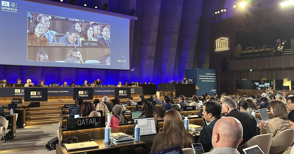 El Comité del Patrimonio Mundial de la Unesco aprueba la ampliación de los límites del Patrimonio Natural Mundial del Parque Nacional Phong Nha - Ke Bang (provincia de Quang Tri, Vietnam), para incluir también el Parque Nacional Hin Namno (provincia de Khammouane, Laos). (Foto: VNA)