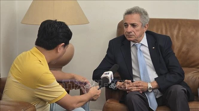 Mourad Lamoudi, representante del Frente de Liberación Nacional de Argelia (Foto: VNA)