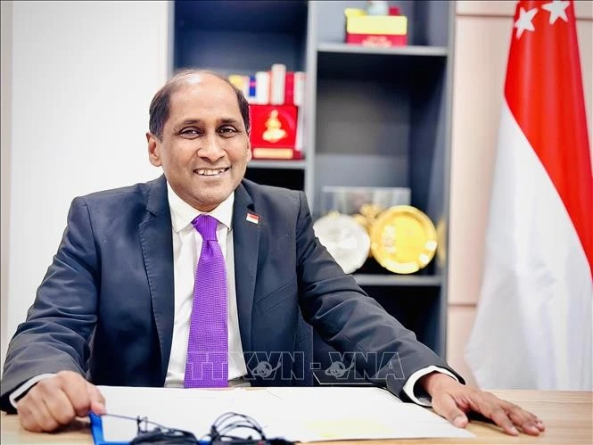 El embajador de Singapur en Vietnam, Jaya Ratnam (Foto: VNA)